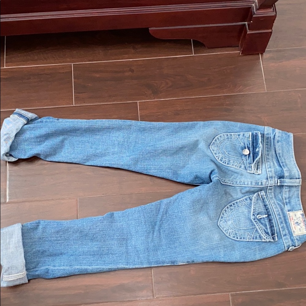 True Religion Becky Jeans light wash blue